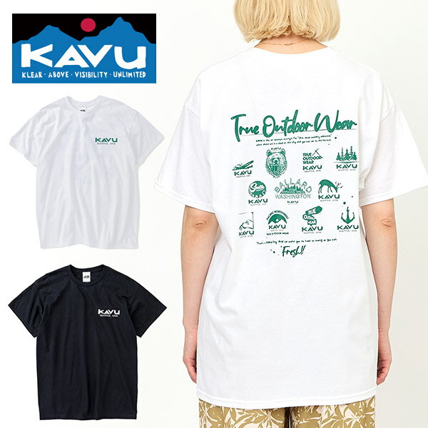 樂天商城 - 2026春夏新作 ネコポス発送！送料無料 KAVU カブー 半袖 Tシャツ メンズ レディース Event Tee イベント Tシャツ アウトドア キャンプ