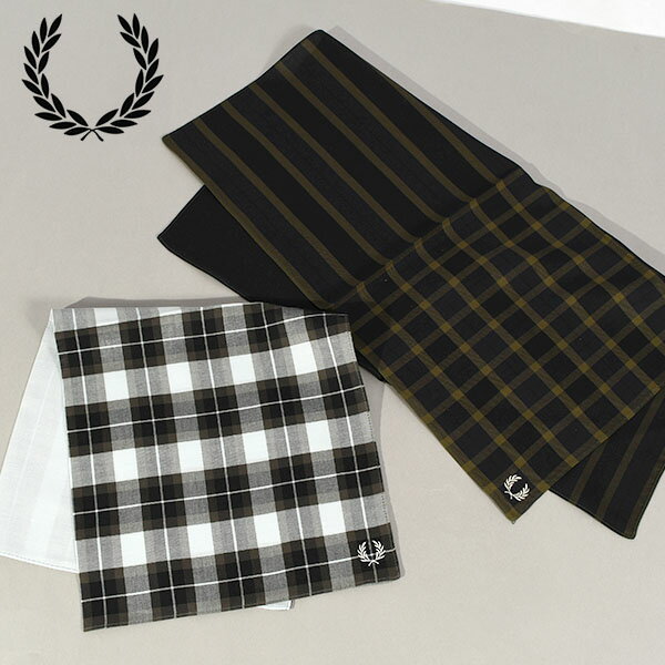 ゆうパケット配送可能！ フレッドペリー ハンカチ FRED PERRY HANDKERCHIEF 日本製 綿100 ハンドタオル ビジネス プレゼント ギフト ブランド ハンカチーフ F19997 国内正規品