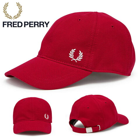 送料無料 ロゴキャップ FRED PERRY フレッドペリー PIQUE CLASSIC CAP ピケ クラシック キャップ 帽子 ロゴ コットン 鹿の子 メンズ レディース HW3650