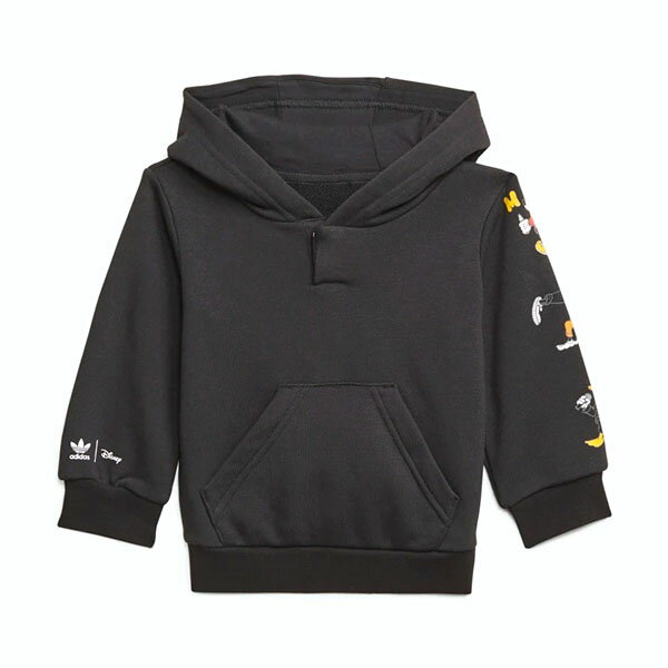 送料無料 アディダス キッズ ベビー スウェット パーカー 上下セット adidas HOODIE SET Disney ディズニー 裏毛 プルオーバー フーディ トレーナー 子供服 上下組 セットアップ 3本ライン ORIGINALS オリジナルス 2021秋新作 JJV45