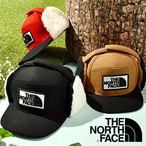 送料無料 ノースフェイス キッズ モコモコ耳当て フライトキャップ 子供 THE NORTH FACE Winter Trucker Cap ウィンタートラッカーキャップ 帽子 ケーバ 耳当て付きキャップ 2022秋冬新作 nnj42005