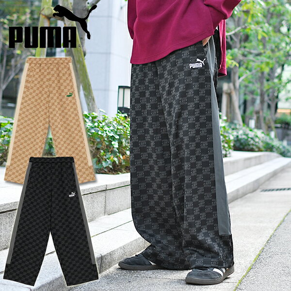 限定店舗品 28%off 送料無料 モノグラムパンツ プーマ メンズ レディース ジャージ パンツ 下 PUMA COR..