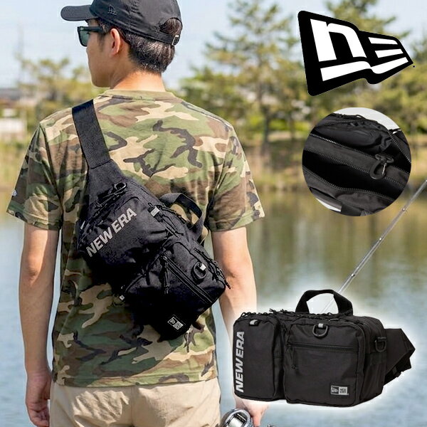 乐天商城 - 送料無料 ニューエラ バッグ NEW ERA ウエストバッグ 11L ショルダーバッグ ボディバッグ タックルバッグ 釣り 海釣り バス フィッシング 14392150