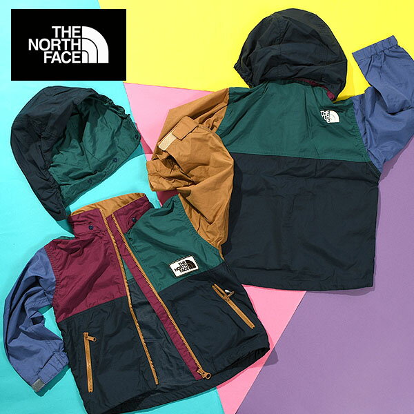 楽天Ray Green送料無料 ノースフェイス キッズ ナイロン ジャケット マルチカラー THE NORTH FACE Grand COMPACT JACKET グランド コンパクト ジャケット 子供 軽量 シェル マウンテン 2023秋冬新作 NPJ72312