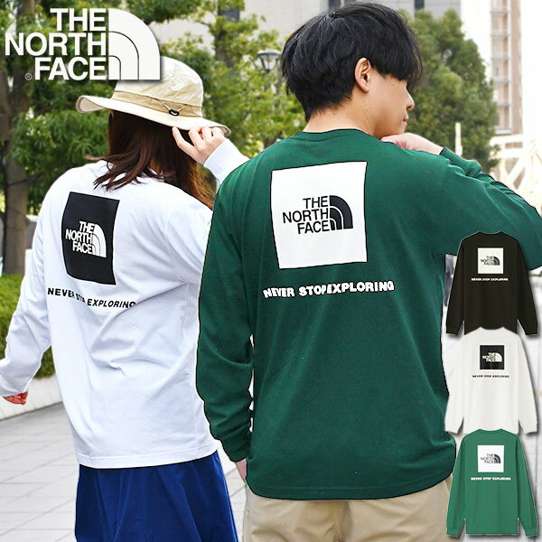 送料無料 ノースフェイス バックプリント 長袖Tシャツ メンズ レディース ロンT THE NORTH FACE L/S Back Square Logo Tee ロングスリーブ バック スクエア ロゴ ティー NT32442 2024春新作