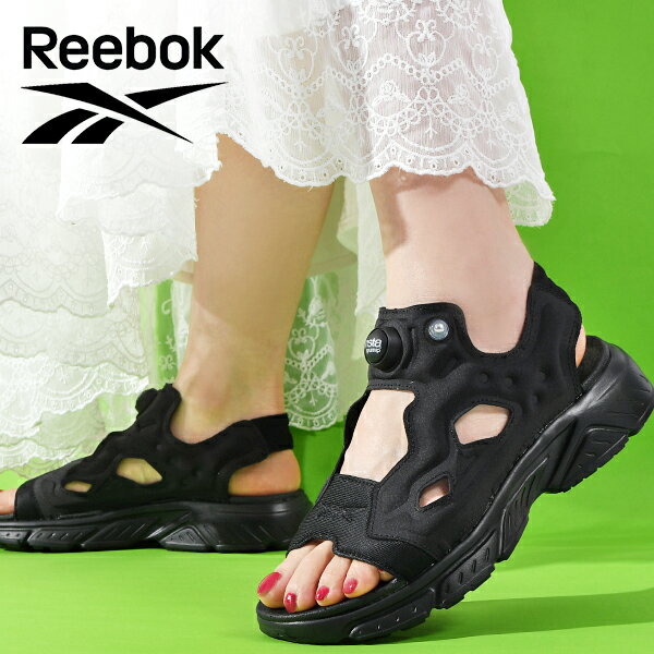 乐天商城 - 送料無料 リーボック レディース 厚底 サンダル ヒール高4.0cm Reebok INSTAPUMP FURY SANDAL インスタポンプ フューリー ポンプフューリー スニーカー シューズ 靴 100251112