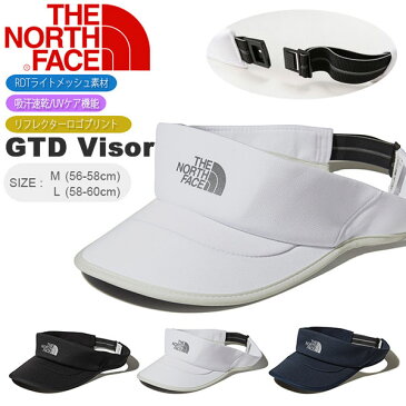 UV サンバイザー THE NORTH FACE ザ・ノースフェイス GTD Visor サンバイザー メンズ レディース ランニング トレイル トレーニング アウトドア 帽子 ストレッチ 吸汗速乾 キャップ nn41772