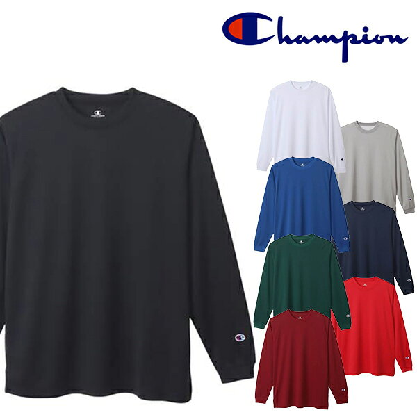 乐天商城 - チャンピオン メンズ レディース 長袖 Tシャツ Champion LONG SLEEVE T-SHIRT ロンT ワンポイント ロゴ C3-XS491