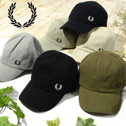 フレッドペリー 帽子 メンズ 送料無料 フレッドペリー ロゴキャップ FRED PERRY PIQUE CLASSIC CAP ピケ クラシック キャップ 帽子 ロゴ コットン 鹿の子 メンズ レディース HW1650 国内正規品