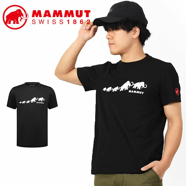 乐天商城 - ネコポス発送！送料無料 MAMMUT マムート QD Logo Print T-Shirt AF Men メンズ 半袖 Tシャツ クライミング アウトドア トレッキング 登山 10%off