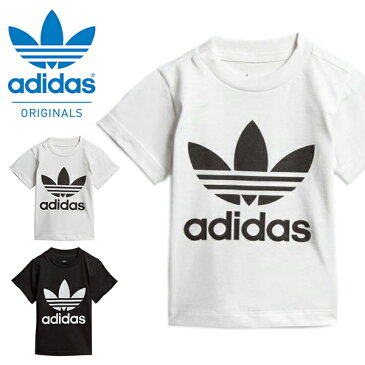 再入荷 子供 半袖 Tシャツ adidas ORIGINALS アディダス オリジナルス キッズ ベビー TREFOIL TEE コットン100% ビッグロゴ ベビー服 子供服 男の子 女の子 FUH74