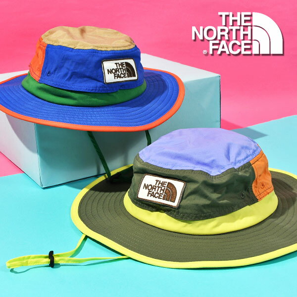 送料無料 ノースフェイス 子供 UVカット ハット マルチカラー THE NORTH FACE Kids Grand Horizon Hat キッズ グランド ホライゾン ハット 帽子 2024春夏新色 NNJ02309 子供 紫外線 日差し防止