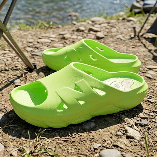 樂天商城 - 2026春夏新作 送料無料 ニューバランス リカバリーサンダル New Balance メンズ Fresh Foam RCVRY SLIDE v1 フレッシュフォーム リカバリー スライド MCVRY1Y1D ライム グリーン