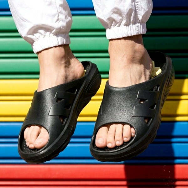 樂天商城 - 送料無料 ニューバランス リカバリーサンダル New Balance メンズ Fresh Foam RCVRY SLIDE v1 フレッシュフォーム リカバリー スライド RCVRYSK1D ブラック 黒