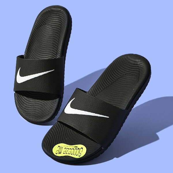ナイキ スポーツサンダル キッズ NIKE カワ スライド GS/PS サンダル シャワーサンダル ジュニア 子供 ブラック 黒 819352 001