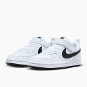送料無料 ナイキ スニーカー キッズ NIKE コート ボロー LOW リクラフト PS 靴 シューズ 子供 子供靴 子どもスニーカー ベルクロ 学校 通学 ホワイト 白 ブラック 黒 DV5457 104(4)