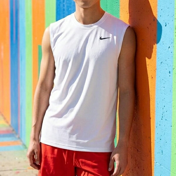 乐天商城 - ゆうパケット発送！ 送料無料 ナイキ ノースリーブ シャツ メンズ NIKE DF STD SLVLS フレックス S/S Tシャツ スポーツウェア トレーニング ホワイト 白 2026夏新作 IO1430