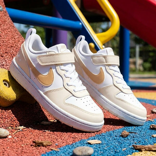 乐天商城 - 2026夏新作 送料無料 ナイキ スニーカー キッズ NIKE コート ボロー LOW BBALL PS 靴 シューズ 子供 子供靴 子どもスニーカー ベルクロ 学校 通学 ホワイト 白 IR5463 100 15%off