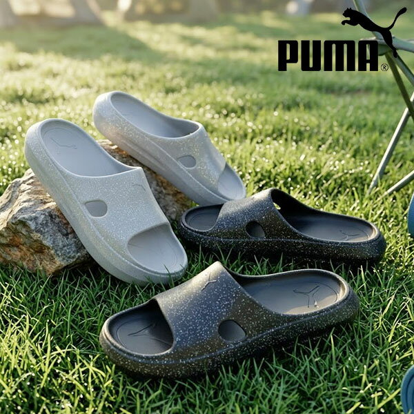 乐天商城 - 2026春夏新作 送料無料 プーマ レディース 厚底 ラメ サンダル PUMA フラッター スライドGLITTER スポーツサンダル スライド シャワーサンダル スポーツ サンダル シューズ 靴 ジム プール 海水浴 海 406276