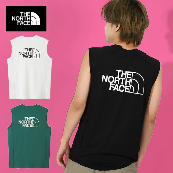 ネコポス発送！送料無料 ノースフェイス UV 吸汗速乾 ノースリーブ メンズ THE NORTH FACE S/L ES Ampere Crew スリーブレス アンペア クルー タンクトップ NT12581 2025春夏新作