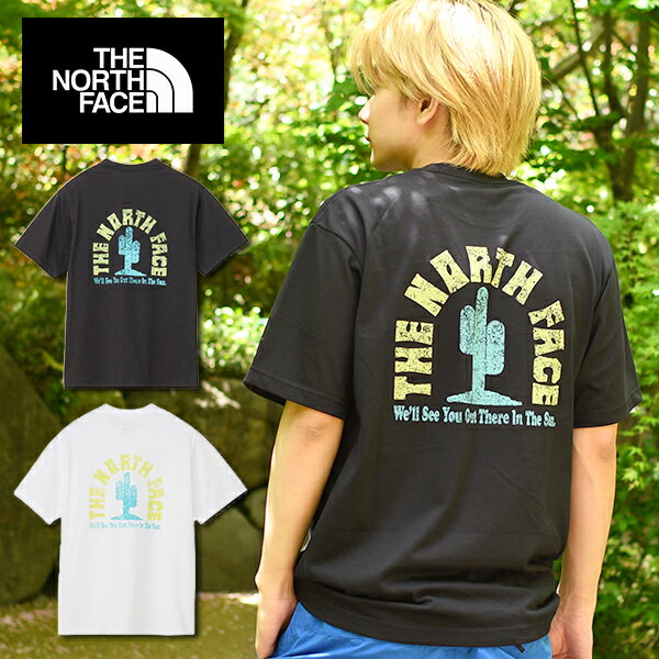 ネコポス発送！送料無料 ノースフェイス Tシャツ メンズ レディース 半袖 速乾 サボテン THE NORTH FACE カクタス ロゴ ティー S/S FD Cactus Logo Tee バックプリント nt32545 2025春夏新作のサムネイル