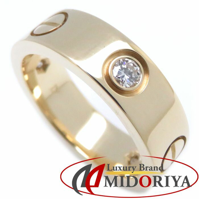 カルティエ Cartier ラブリング ハーフダイヤモンド 3P K18YG #51 11号 イエローゴールド 指輪/097410【中古】【BJ】のサムネイル