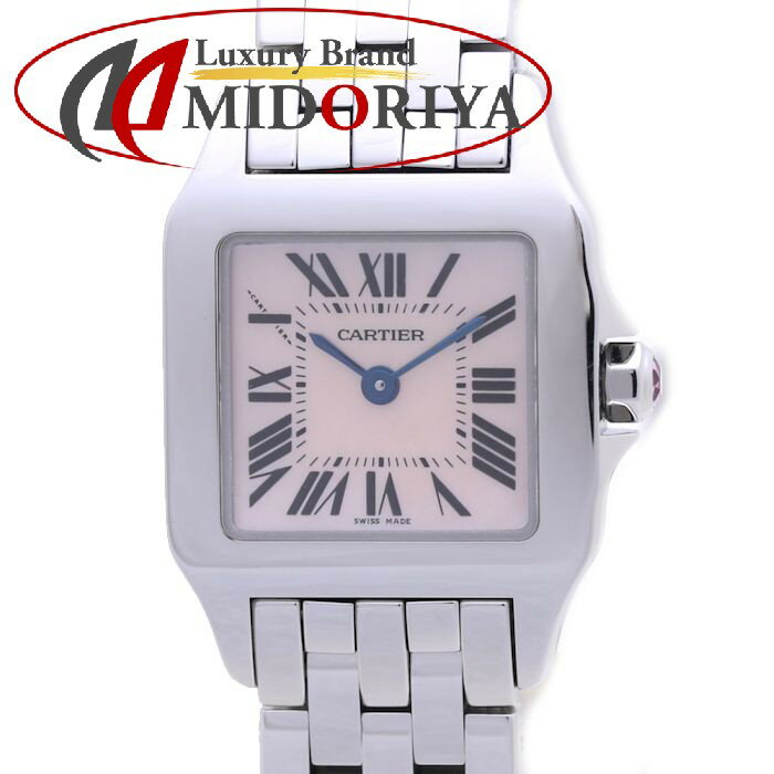 カルティエ CARTIER サントス ドゥモワゼルSM W25075Z5 【'22年メーカーOH/磨 ...