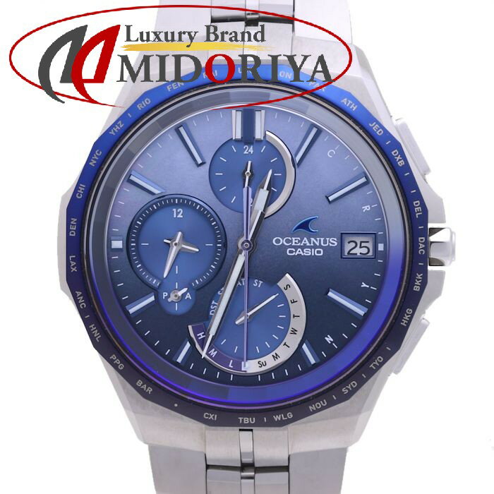 カシオ CASIO オシアナス マンタ OCW-S5000AP-2AJF 世界限定2000本 チタン メンズ / 38828【中古】【腕時計】