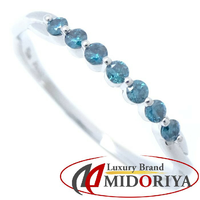 スタージュエリー STAR JEWELRY ダイヤモンド リング 指輪 ブルーダイヤモンド0.11ct 14号 2021年クリスマス限定 Pt950プラチナ / 199637【中古】【BJ】のサムネイル