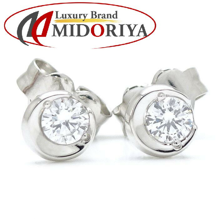 スタージュエリー STAR JEWELRY ムーンセッティング ピアス ダイヤモンド0.07ctx2 月モチーフ MOON SETTING Pt950プラチナ / 199889【中古】【BJ】のサムネイル
