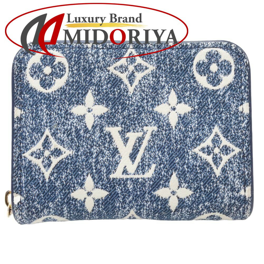 ルイ・ヴィトン LOUIS VUITTON ジッピーコインパース M81185 コインケース モノグラム デニムジャガード マリーヌ / 083660【中古】