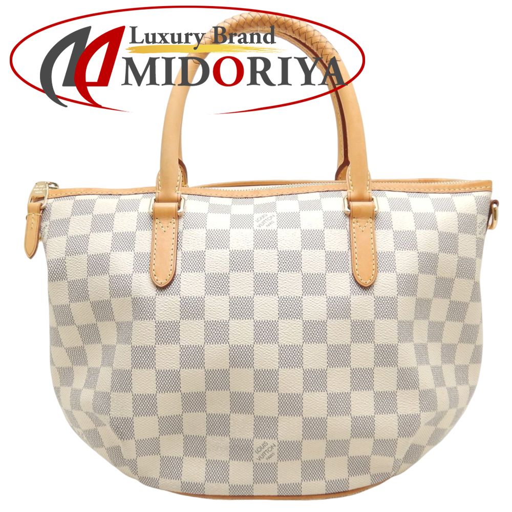 ルイ・ヴィトン・ダミエ・アズール LOUIS VUITTON リヴィエラPM N48250 ハンドバッグ ホワイト / 250752【中古】