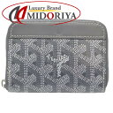 GOYARD ゴヤール マティニョンミニ MATIGNMINTY51CL51P コインケース PVC xレザー グレー/180076【中古】