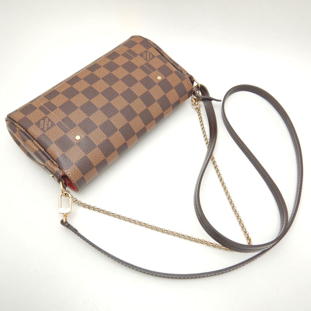 LOUIS VUITTON ルイヴィトン ダミエ フェイボリットPM N41276 ショルダーバッグ エベヌ/251608【中古】 3