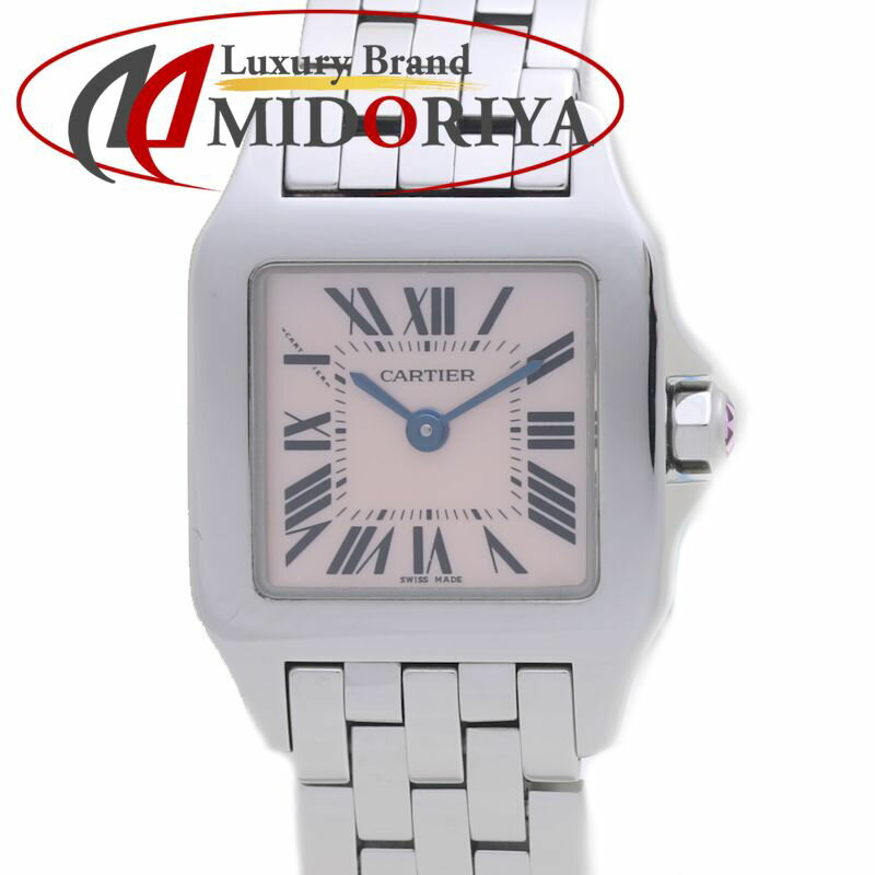 CARTIER カルティエ サントス ドゥモワゼル SM W25075Z5【磨き済/電池交換済】ステ ...