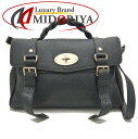 MULBERRY マルベリー ALEXA HH6746/736A100 ハンドバッグ 2WAY グレインレザー ブラック/251613【中古】(4)