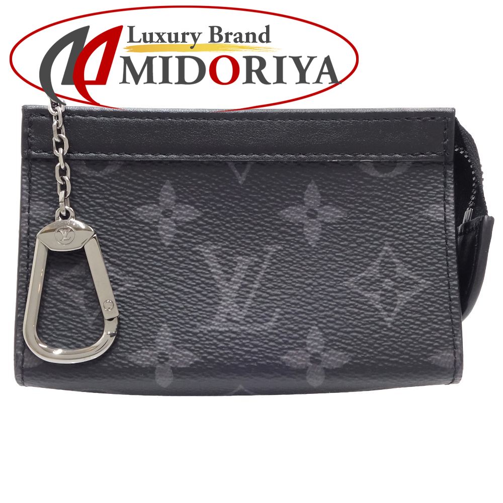 LOUIS VUITTON ルイヴィトン コインケース M82776 ポシェット クレヴォワヤージュ モノグラム エクリプス ノワール/180408【中古】