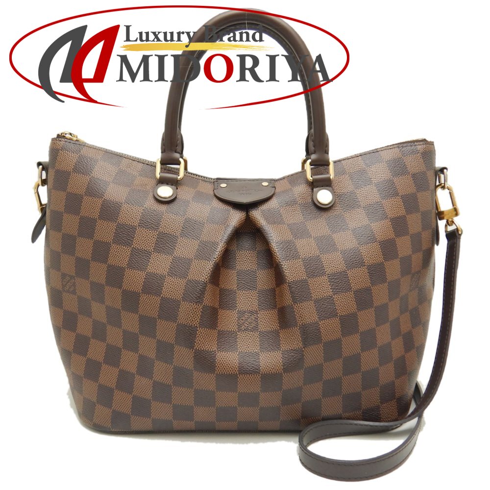 LOUIS VUITTON ルイヴィトン ダミエ シエナMM N41546 トートバッグ 2WAY エベヌ/251715【中古】