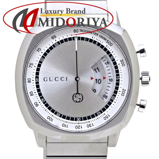 GUCCI グッチ グリップ クロノグラフ YA157302 157.2【未研磨】 ステンレススチール メンズ /130159【中古】【腕時計】 GUCCI グッチ グリップ クロノグラフ YA157302 157.2【未研磨】 ステンレススチール メンズ /130159【中古】【腕時計】