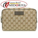 GUCCI グッチ ウエストバッグ 449174 GGキャンバスxレザー GGキャンバスxレザー ベージュ アウトレット/252125【中古】
