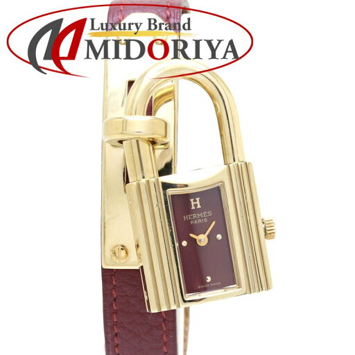 HERMES エルメス ケリーウォッチ KE1.201【電池交換済】 〇T刻印 GP(ゴールドメッキ) x革 レディース /130273【中古】【腕時計】 HERMES エルメス ケリーウォッチ KE1.201【電池交換済】 〇T刻印 GP(ゴールドメッキ) x革 レディース /130273【中古】【腕時計】