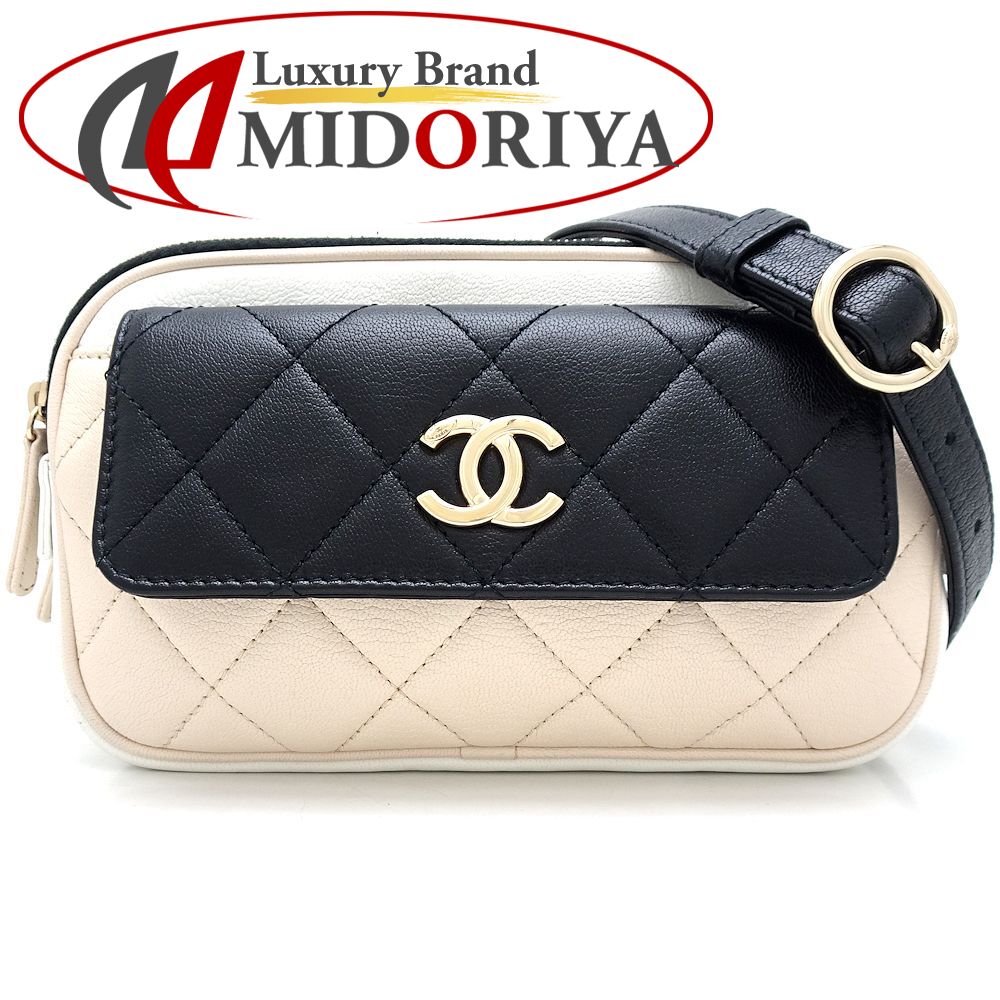 CHANEL  メタル チェーンベルト ウエストバッグ ポーチ 【中古】 CHANEL メタル チェーンベルト ウエストバッグ ポーチ 【中古