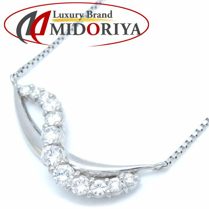 ダイヤモンド ネックレス ダイヤモンド0.60ct Pt900プラチナxPt850プラチナ /75868【中古】【FJ】