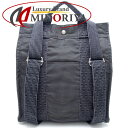 HERMES エルメス サックアドMM リュック・バックパック エールライン ナイロンキャンバス グレー/352196【中古】
