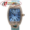 FRANCK MULLER フランクミュラー トノーカーベックス クゥー 2250QZHJCOEUR【磨き済/電池交換済】K18RG ローズゴールドxアリゲータ...