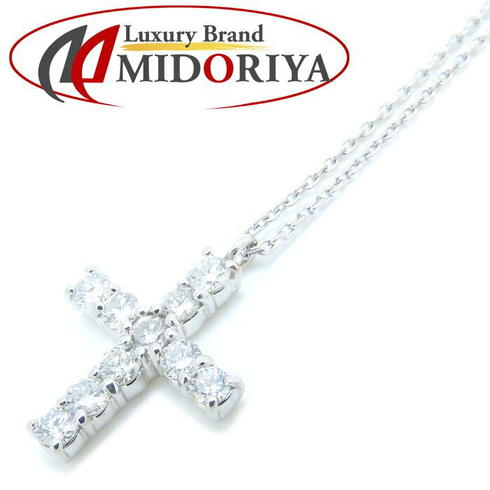 Rakuten - VENDOME ヴァンドーム ダイヤモンド クロス ネックレス ダイヤモンド0.50ct Pt900プラチナ xPt850プラチナ /293816【中古】【BJ】