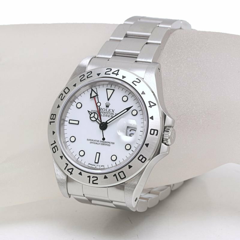 ROLEX ロレックス エクスプローラー2 16570 オールトリチウム シングルバックル ステンレススチール メンズ /39977【中古】【腕時計】