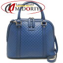GUCCI グッチ 449663 ハンドバッグ 2WAY マイクログッチシマ レザー ブルー アウトレット/253004【中古】