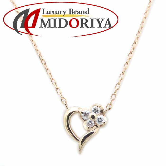 VENDOME Aoyama ヴァンドーム青山 ハート ネックレス ダイヤモンド K18PG ピンクゴールド /294192【中古】【BJ】