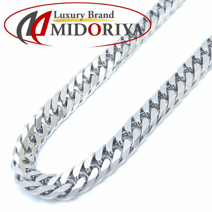 喜平ネックレス Pt850プラチナ 6面 ダブル 50.5cm 70.4g メンズ /76266【中古】【FJ】